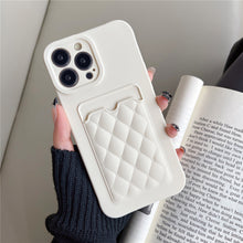 Ladda upp bild till gallerivisning, Silicone Wallet Case For Iphone (CREAM WHITE)
