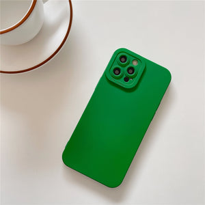 Soft Silicone Iphone Case (DARK GREEN)