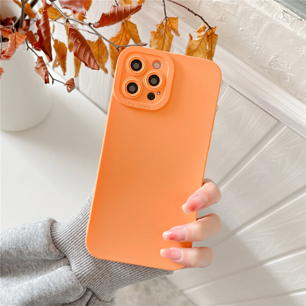 Soft Silicone Iphone Case (ORANGE)