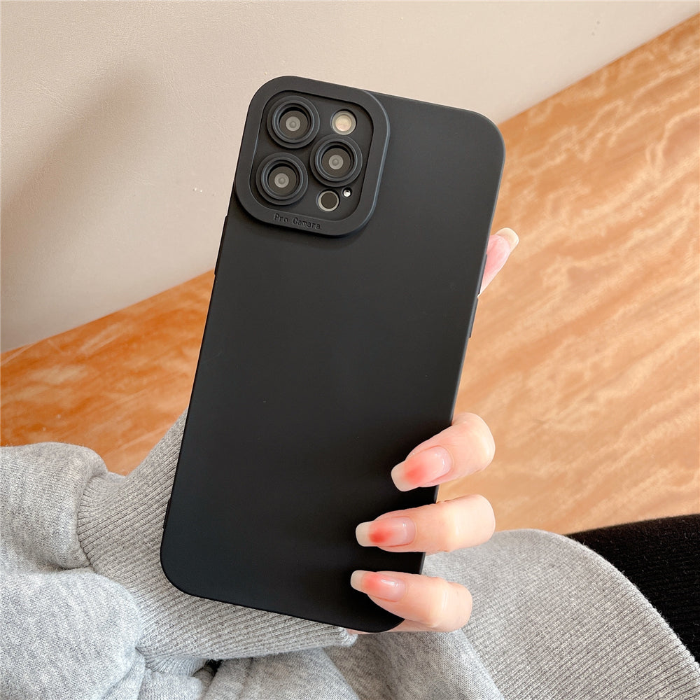 Soft Silicone Iphone Case (BLACK)