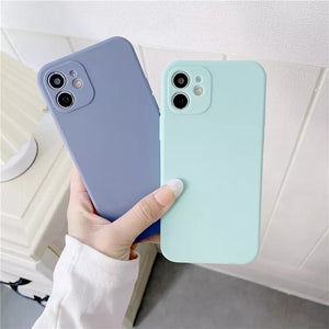 Ultra Thin Silicone Case For Iphone (PINK PURPLE)