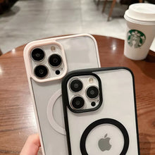 Load image into Gallery viewer, Transparent Wireless Charging Iphone Case ( SIERRA BLUE )
