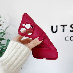 Jacket Cloth Cover For Iphone (SILVER)