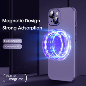 Magsafe Wireless Charging Iphone Case (BLACK)