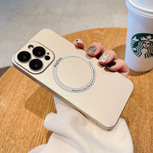 이미지를 갤러리 뷰어에 로드 , Magsafe Wireless Charging Iphone Case (GOLD)

