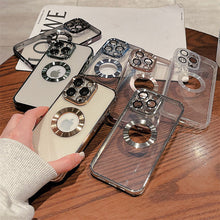 Load image into Gallery viewer, Transparent Wireless Charging Iphone Case ( NAVY )
