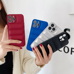 Jacket Cloth Cover For Iphone (SILVER)