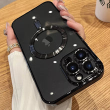 Load image into Gallery viewer, Transparent Wireless Charging Iphone Case ( BLACK )
