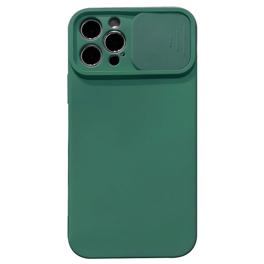 Soft Silicone Case With Camera Protection (DARK GREEN)
