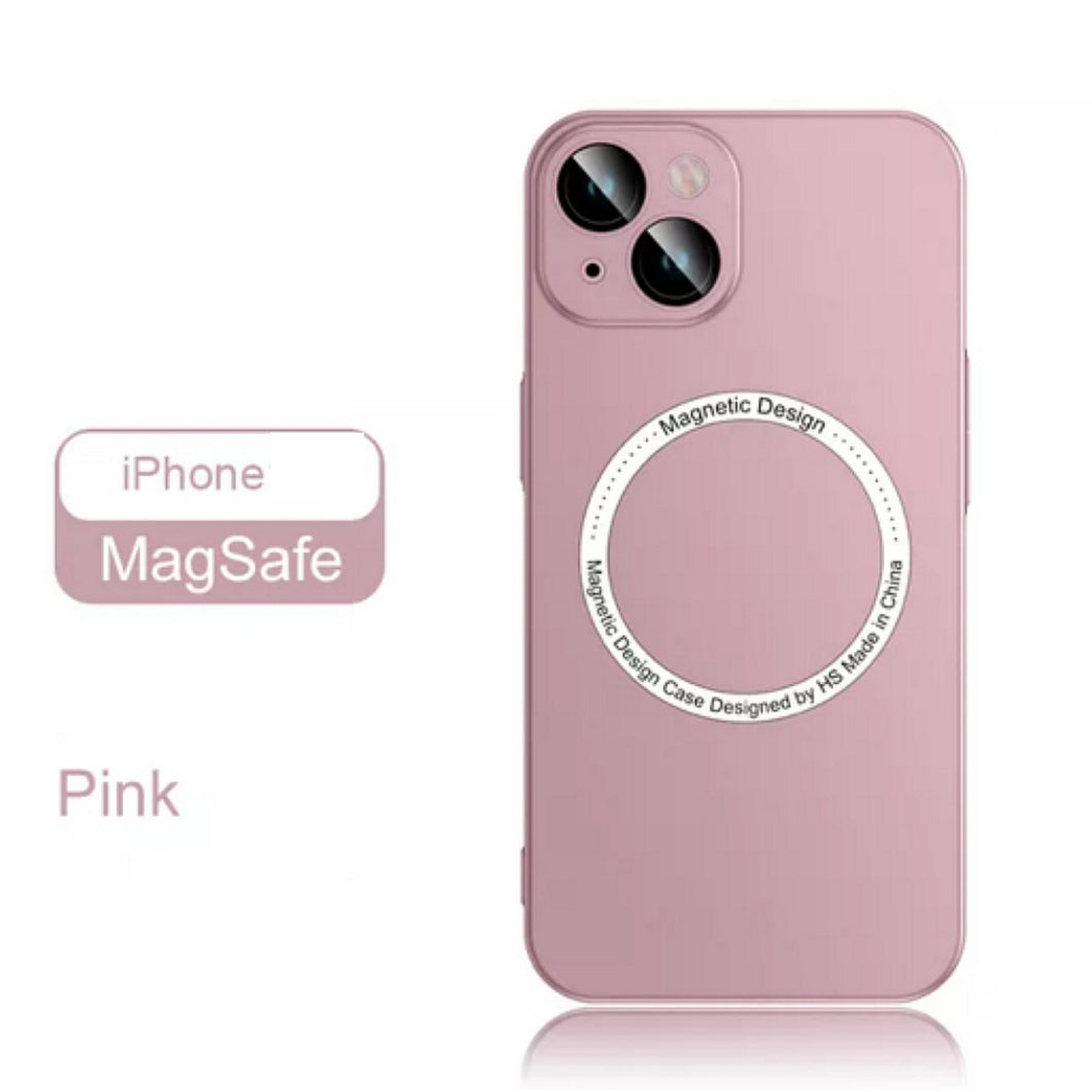 Magsafe Wireless Charging Iphone Case (PINK)