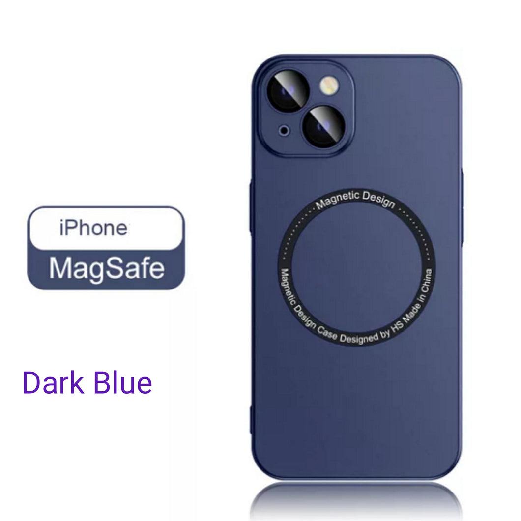 Magsafe Wireless Charging Iphone Case (DARK BLUE)