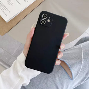Ultra Thin Silicone Case For Iphone (BLACK)