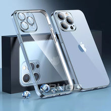 Carica l&#39;immagine nel visualizzatore di Gallery, NEW Plating Clear Shockproof Iphone Case (SIERRA BLUE)
