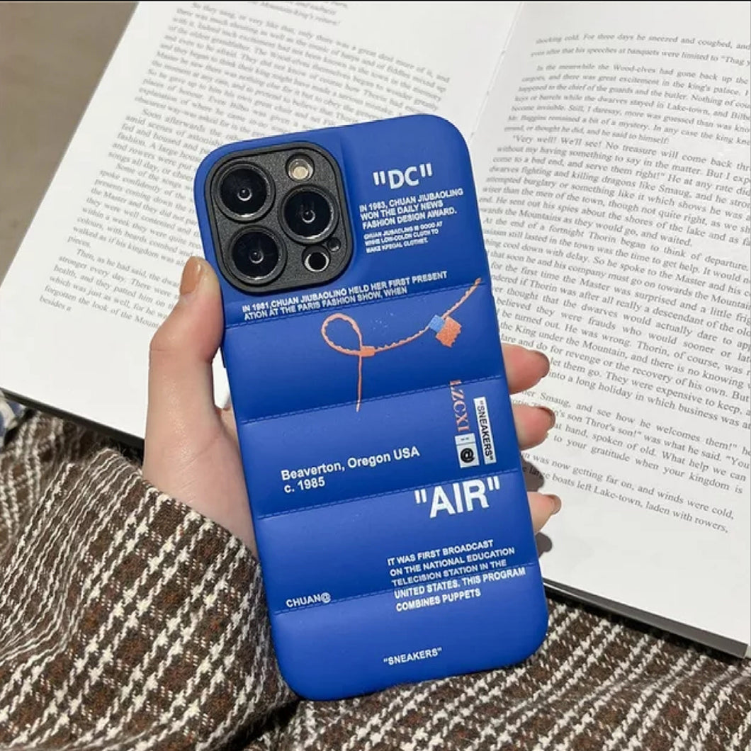 New Jacket Cloth Cover For Iphone (DARK BLUE)