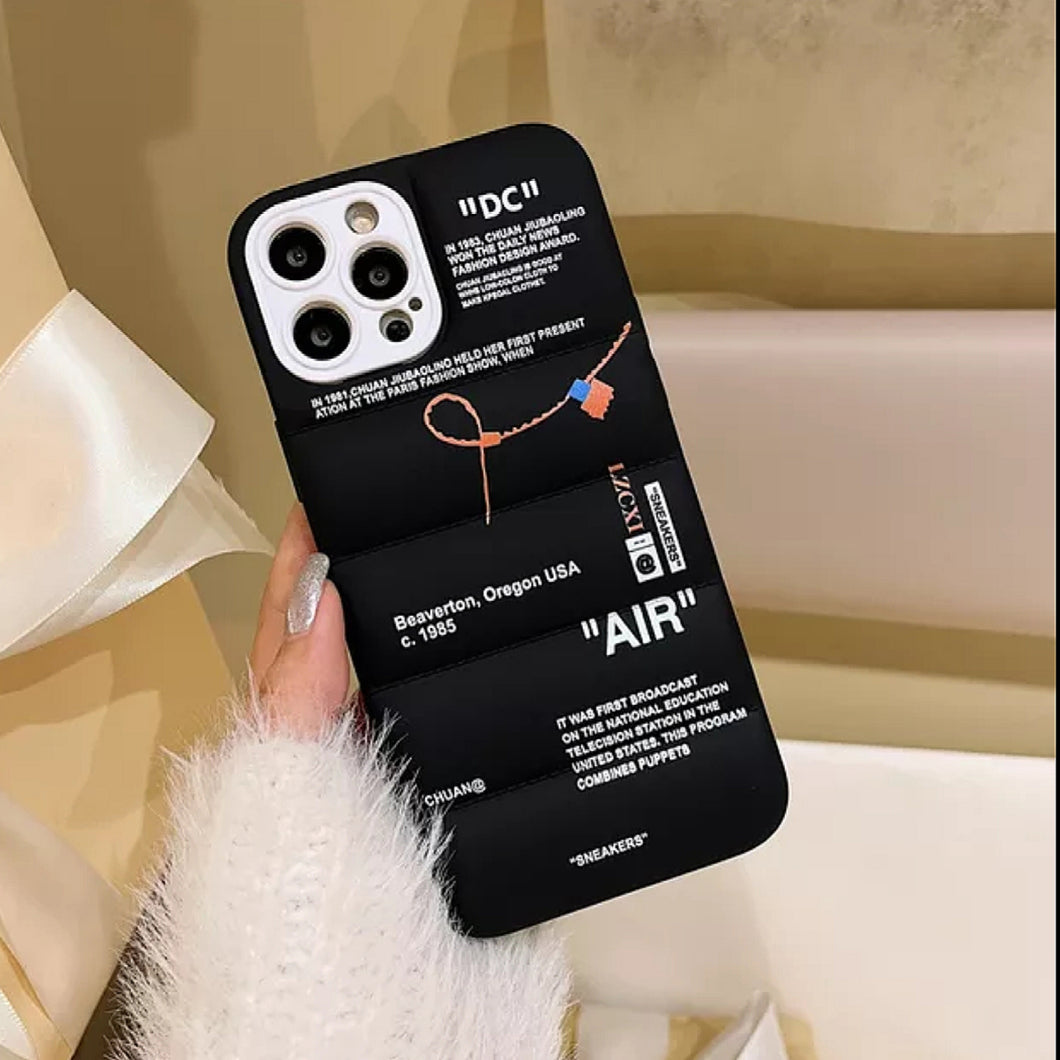 New Jacket Cloth Cover For Iphone (BLACK 1)