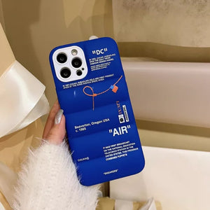 New Jacket Cloth Cover For Iphone (DARK BLUE 1)