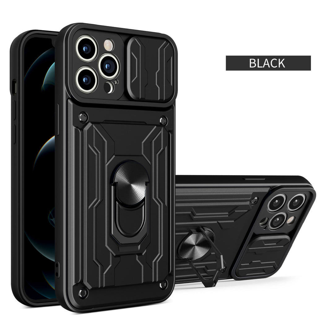 NEW Armor Shockproof Wallet Iphone Case (BLACK)