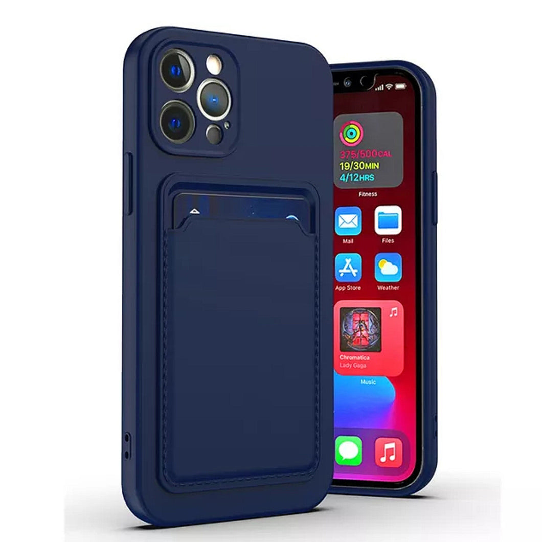 Silicone Wallet Case ( Deep Navy )