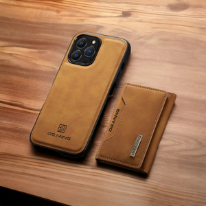 Magnetic Wallet Case For Iphone (BROWN)