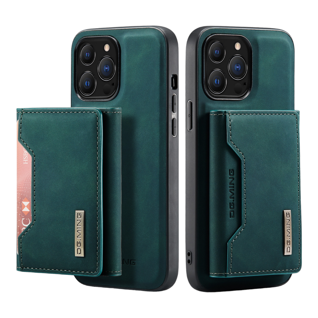 Magnetic Wallet Case For Iphone (GREEN)
