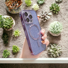 Load image into Gallery viewer, Electroplate Glitter Magsafe Case
