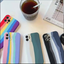 Load and play video in Gallery viewer, Colorful Rainbow Silicone Case
